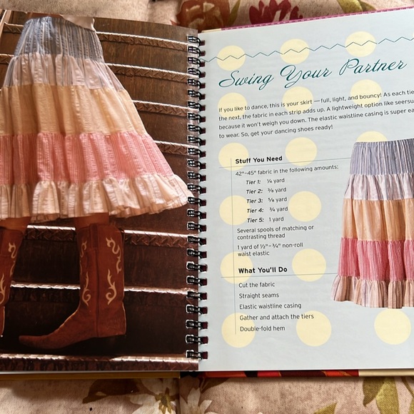 Sew What Skirts Skirt Sewing Projects Book 16 Simple Styles 2006 Hardcover - Picture 11 of 15